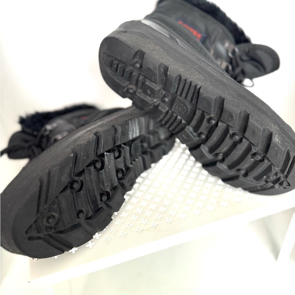 Sorel Black Insulated Boots Size 7 Lace Up Rubber Sole Winter Waterproof Snow - Picture 7 of 7